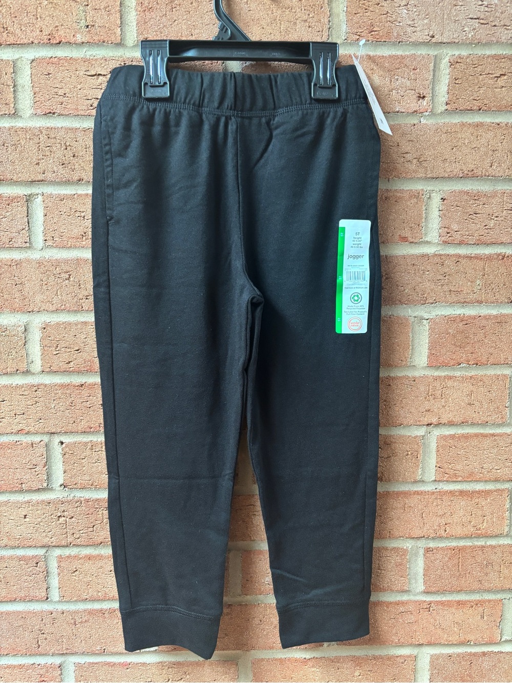🖤 Wonder Nation Kids’ Black Joggers 2-Pair Bundle — NWT — 5T